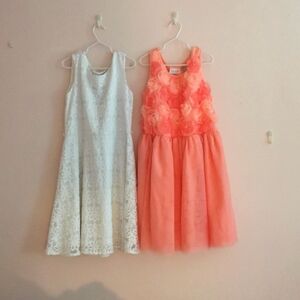 2 Casual-Formal Place Flower Dresses